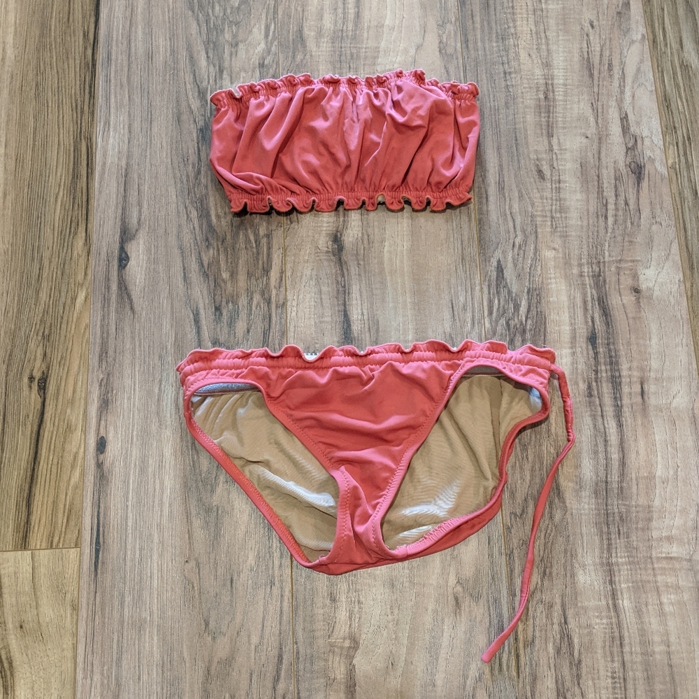 Vintage early 2000s JCrew ruffles bikini